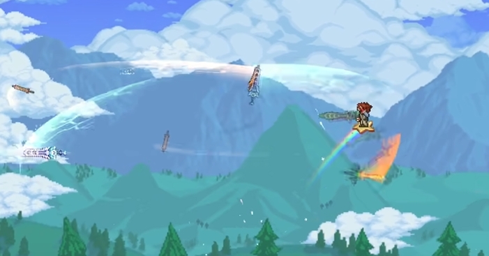 泰拉瑞亚天顶剑怎么打伤害最高