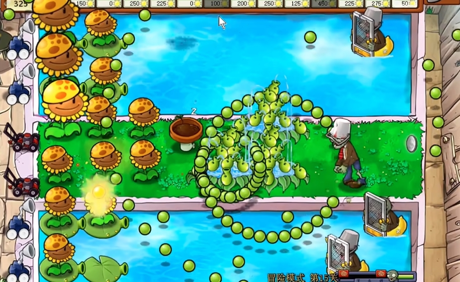 植物大战僵尸冒险模式15关怎么过