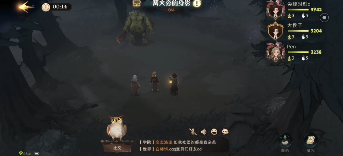 哈利波特魔法觉醒​禁林篝火旁的身影