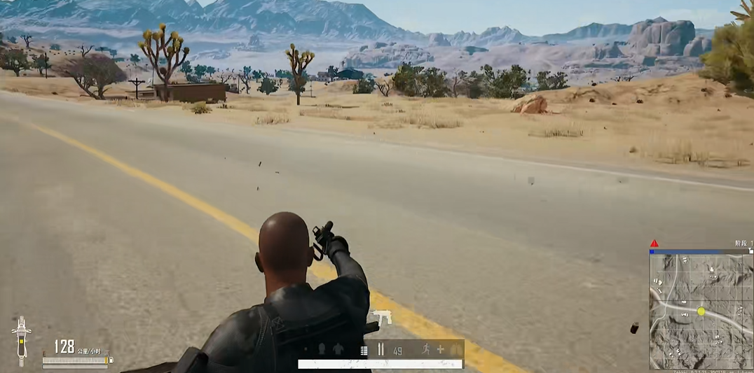 绝地求生怎么骑车射击