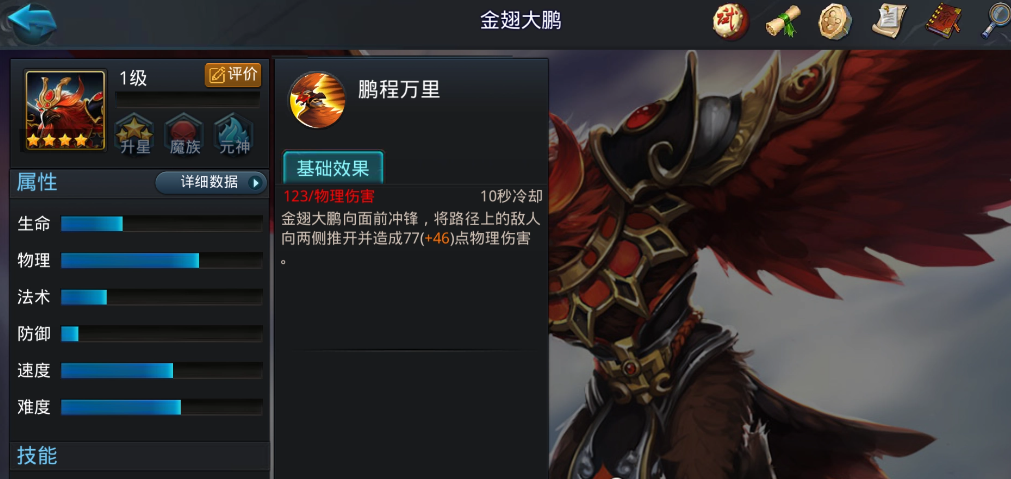 乱斗西游2大鹏元神技能是什么