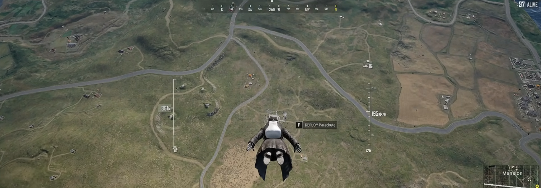 绝地求生如何先落地