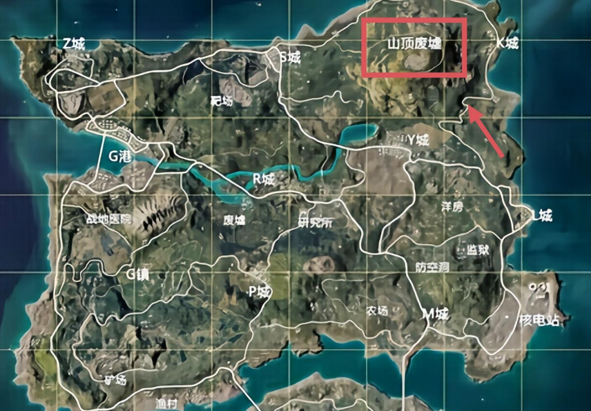 绝地求生山顶废墟有什么