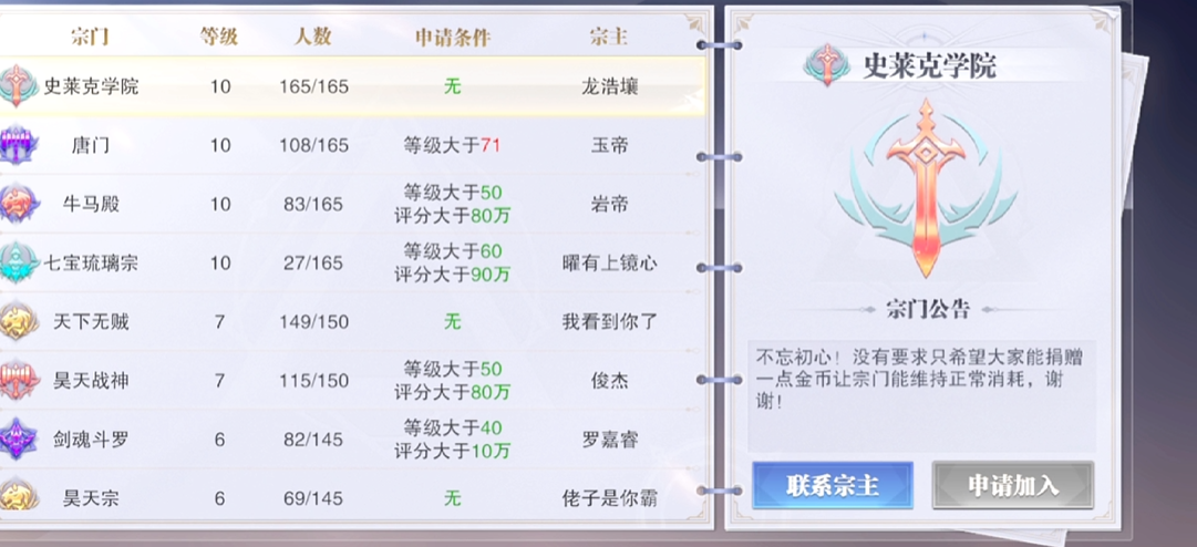 斗罗大陆魂师对决宗门如何升级