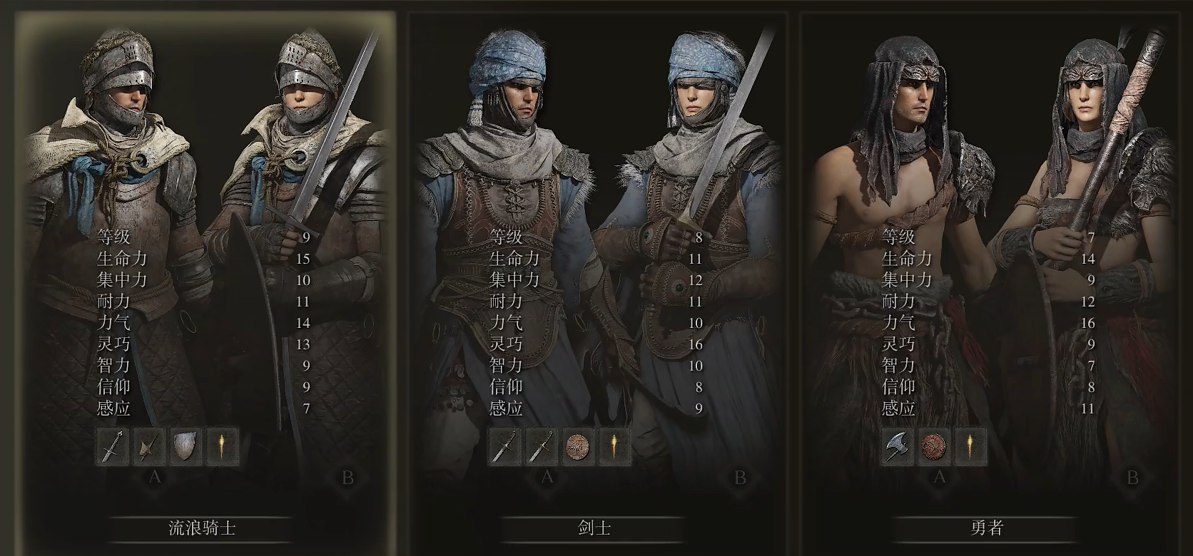 艾尔登法环初始角色属性怎么样