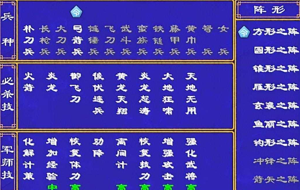 三国群英传2什么阵型最好