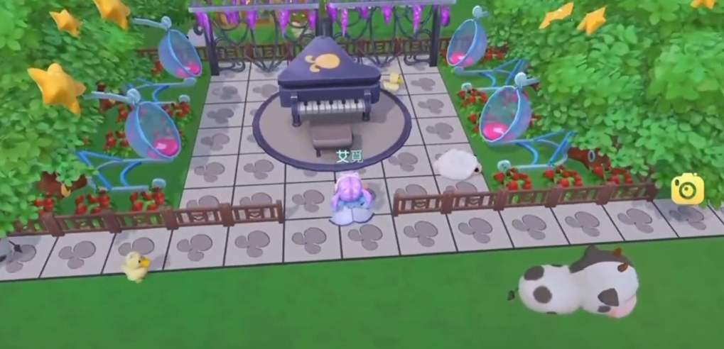 摩尔庄园三角钢琴怎么摆 摩尔庄园三角钢琴怎么摆