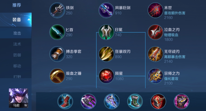 王者荣耀肉马超后期出装怎么出