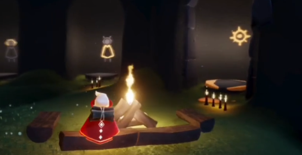 光遇怎么架起柴火