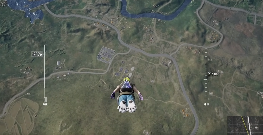 绝地求生跳伞怎么往前飘的更远