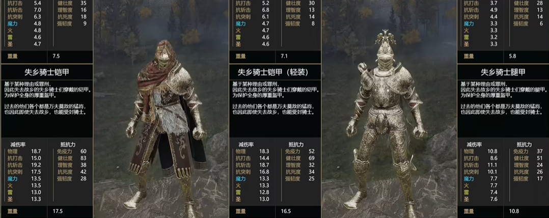 艾尔登法环武士毕业套装是什么