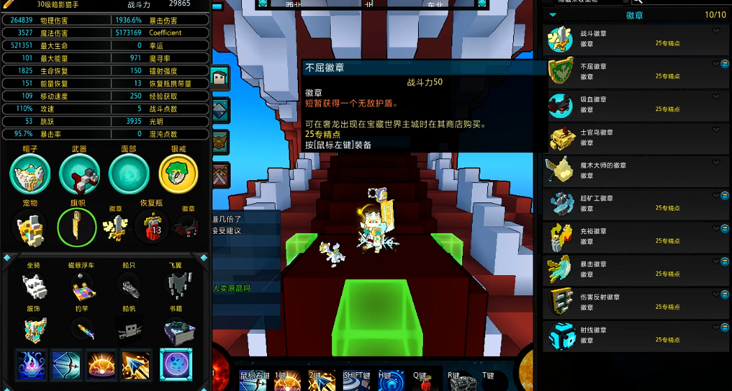 宝藏世界暗影猎手徽章选择什么