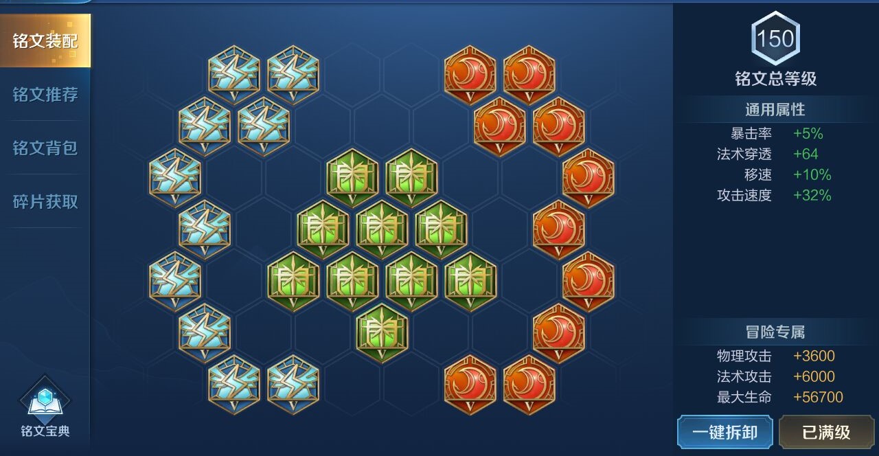 王者荣耀露娜推人出装铭文怎么出