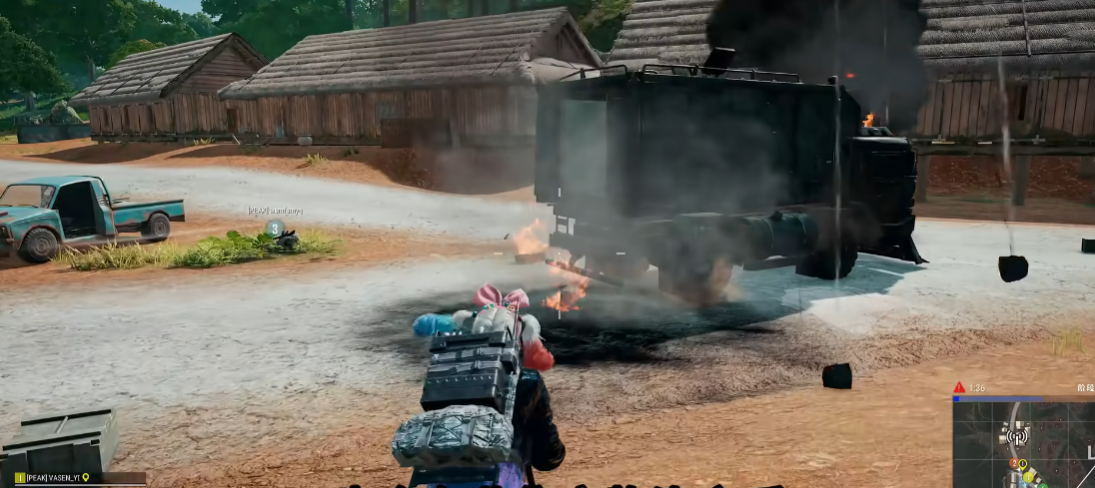 绝地求生物资运输车怎么打