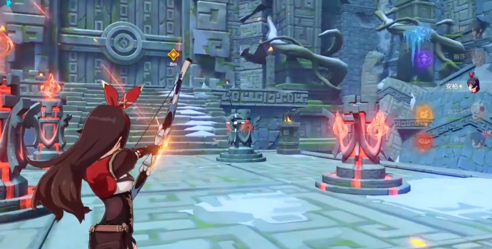 原神如何点亮一火仙灵和四火柱