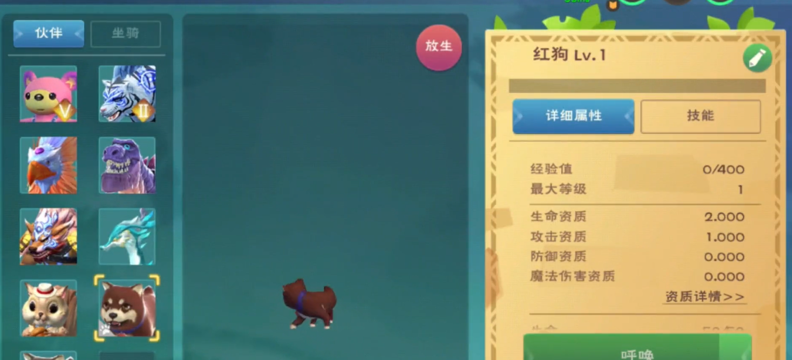 创造与魔法宠物狗吃什么