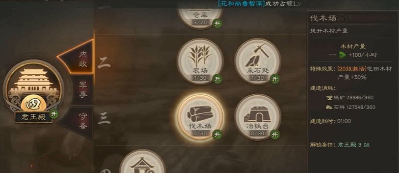 三国志战略版分城主要建什么