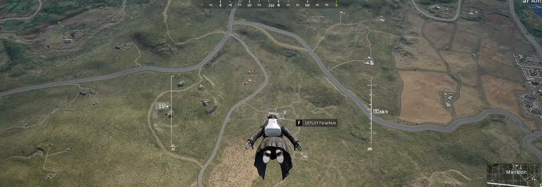 绝地求生如何直线降落