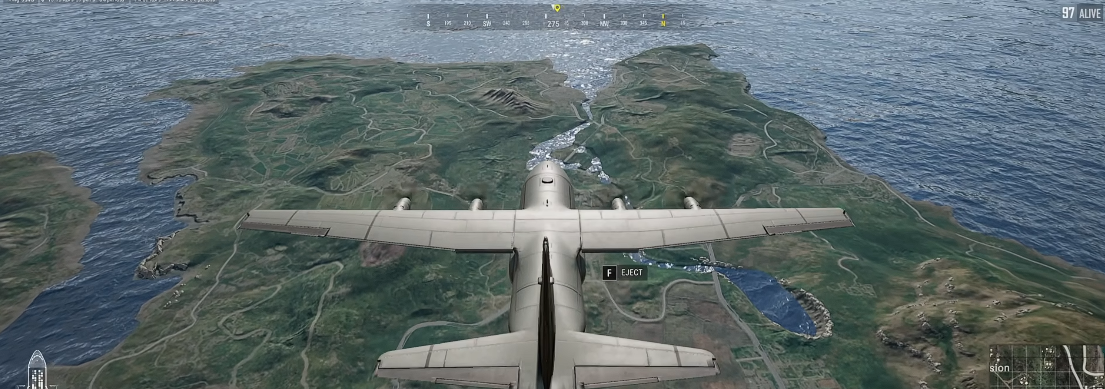 绝地求生如何直线降落