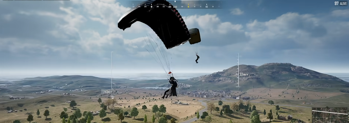 绝地求生如何直线降落