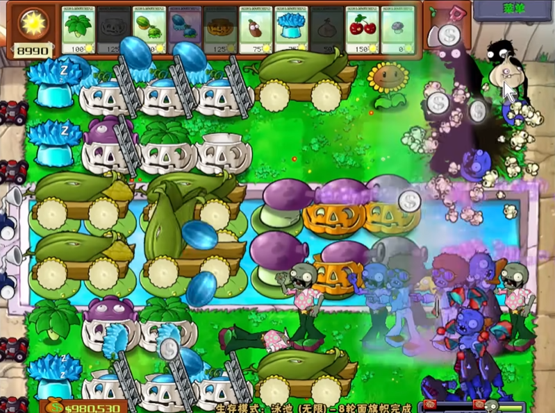 植物大战僵尸完美阵型梯子怎么搭