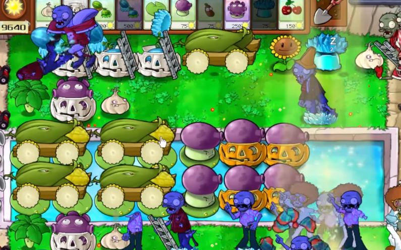 植物大战僵尸如何搭梯子