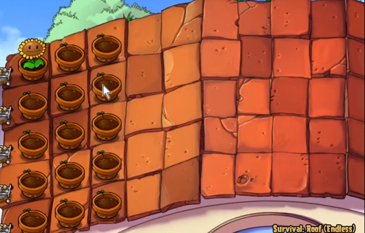 植物大战僵尸无尽版怎么布阵屋顶