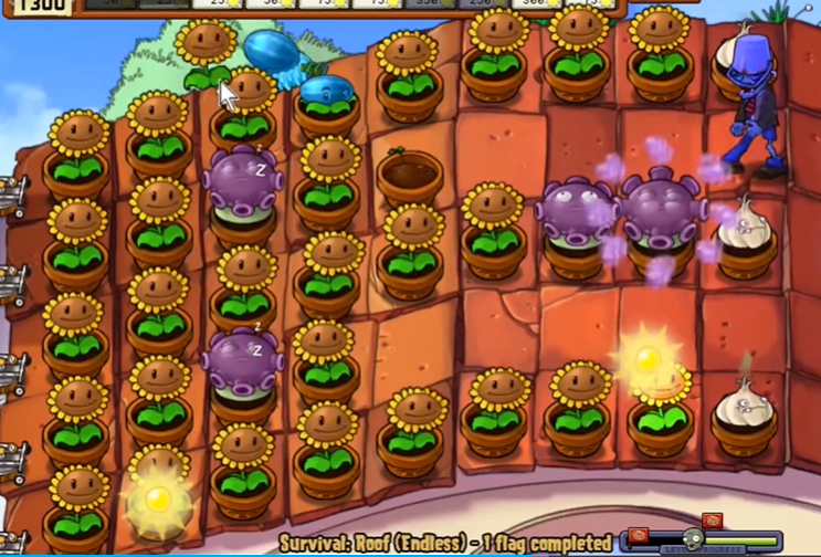 植物大战僵尸无尽版怎么布阵屋顶