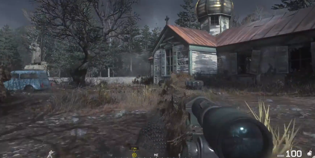 使命召唤4双狙怎么过的