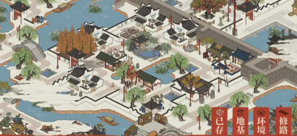 江南百景图围墙怎么摆