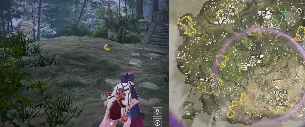 永劫无间落日寺地洞在哪